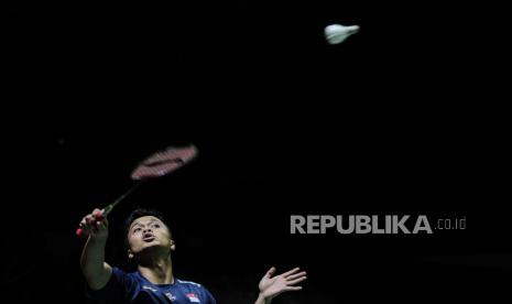 Pebulu tangkis tunggal putra Indonesia Anthony Sinisuka Ginting 