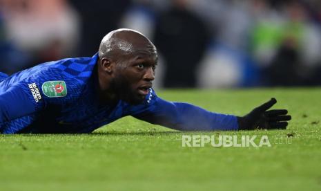 Penyerang Chelsea Romelu Lukaku akan jadi andalan timnya pada leg kedua semifinal Piala Carabao melawan Tottenham Hotspur di London, Inggris, Kamis (13/1/2022) dini hari WIB.