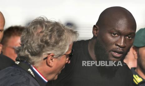 Striker Chelsea Romelu Lukaku yang dipinjamkan ke AS Roma untuk musim 2023/2024.