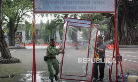 Pemprov DKI Pasang Bilik Disinfektan. Foto: Bilik disinfektan (Ilustrasi)