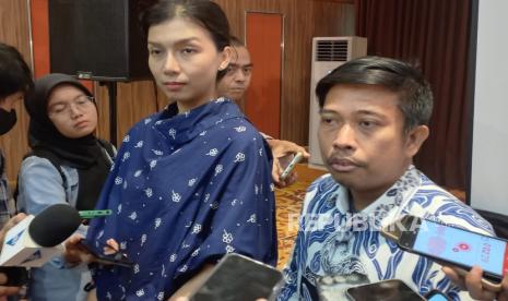 Chairman of Technical Division of Election Management of Jakarta Provincial KPU Dody Wijaya during an interview at Hotel Borobudur, Central Jakarta, Tuesday (2/4/2024).