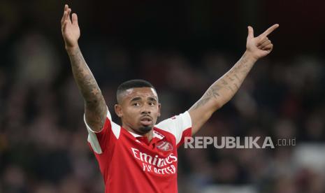  Pemain Arsenal Gabriel Jesus .