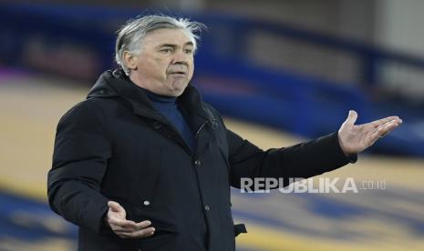 Pelatih Everton Carlo Ancelotti.