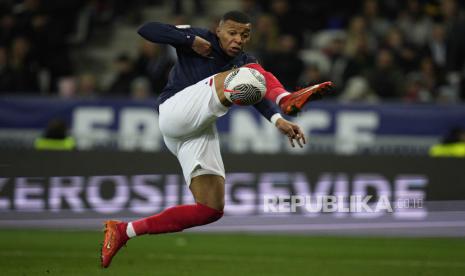 Bintang timnas Prancis dan Paris Saint-Germain (PSG), Kylian Mbappe.