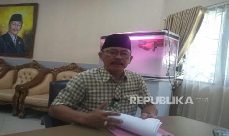 Ketua DPRD Kabupaten Indramayu, Syaefudin, saat ditemui di gedung dewan,Selasa (21/2/2023). Dia  menyatakan, akan memanggil Wakil Bupati Indramayu, Lucky Hakim, yang mengajukan pengunduran diri dari jabatannya. 