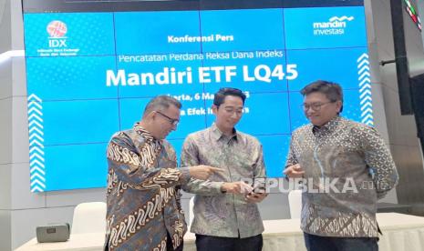 Mandiri Investasi resmi meluncurkan Reksa Dana ETF LQ45 di Bursa Efek Indonesia, Senin (6/3/2023).