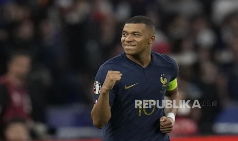 Striker Paris Saint-Germain (PSG) dan timnas Prancis, Kylian Mbappe.