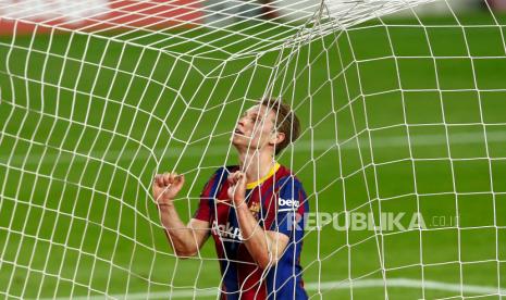 Gelandang Barcelona Frenkie de Jong.