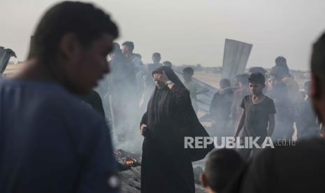 Serangan Israel ke kamp pengungsi di Gaza.