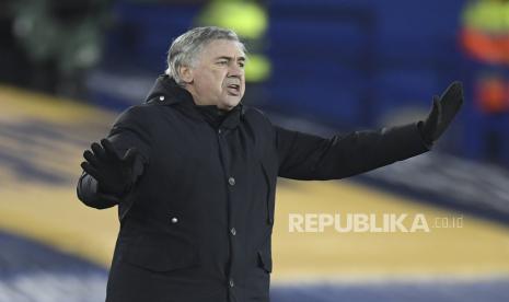 Pelatih Everton Carlo Ancelotti.