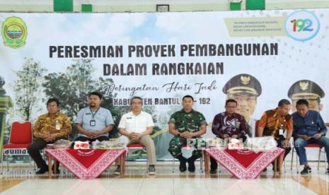 Sebanyak empat proyek pembangunan jalan diresmikan dalam rangka peringatan Hari Jadi ke-192 Kabupaten Bantul.