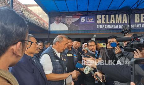 Ketua DPW NasDem Jabar, Saan Mustopa akan melakukan penyelidikan terkait pernyataan Ketua DPD NasDem Indramayu, Husen Ibrahim yang mundur karena diduga dimintai mahar, Selasa (13/6/2023)