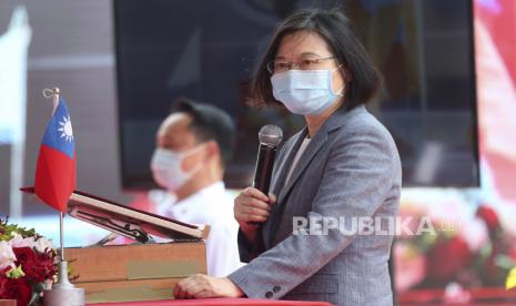 Presiden Tsai Ing-wen pada Selasa (23/8/2022) mengatakan Taiwan bertekad untuk mempertahankan diri dari penjajah. Ilustrasi.