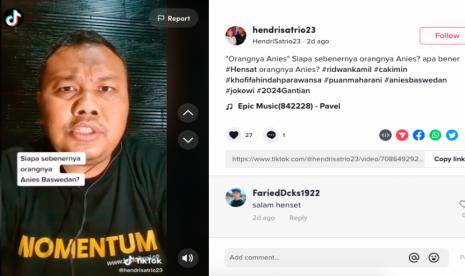 Video Hendri Satrio yang bicara soal orangnya Anies.