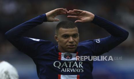 Striker Paris Saint-Germain (PSG) dan timnas Prancis, Kylian Mbappe.