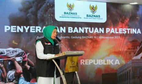 Badan Amil Zakat Nasional (Baznas) Kabupaten Purwakarta menyalurkan donasi kemanusiaan Palestina melalui Baznas RI senilai Rp 175 juta. Donasi ini diserahkan langsung oleh Ketua Baznas Kabupaten Purwakarta Rika Ristiawati kepada Ketua Baznas RI, KH Noor Achmad di Gedung Baznas RI Jakarta, Kamis (16/11/2023). 