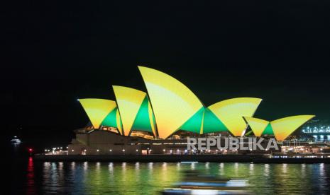 Sydney Opera House memperingati ulang tahun yang ke-50 pada Jumat (20/10/2023). 