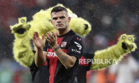 Gelandang Bayer Leverkusen Granit Xhaka.