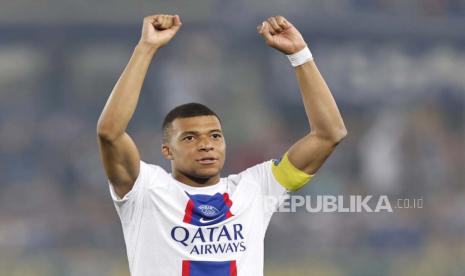 Striker Paris Saint-Germain (PSG) dan timnas Prancis, Kylian Mbappe, yang diincar Real Madrid.