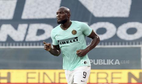 Penyerang Inter Milan Romelu Lukaku 