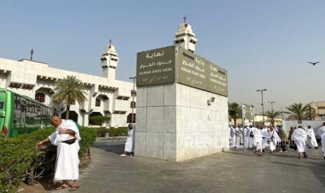 Masjid Aisyah di Tanim, salah satu tempat miqat jamaah haji di sekitar Makkah.