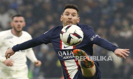 Lionel Messi saat membela Paris Saint Germain 