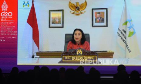 Menteri Pemberdayaan Perempuan dan Perlindungan Anak (PPPA) I Gusti Ayu Bintang Darmawati 