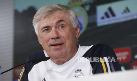 Pelatih Real Madrid, Carlo Ancelotti.