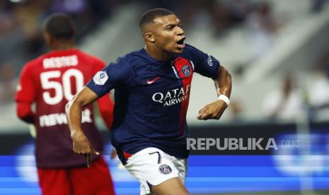 Penyerang Paris Saint Germain Kylian Mbappe