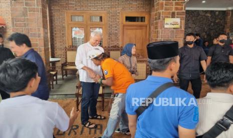 Suasana open house Ganjar di Karanganyar, Senin (24/4/2023).