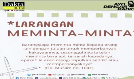 Kajian Islam: Larangan Meminta-Minta⁣