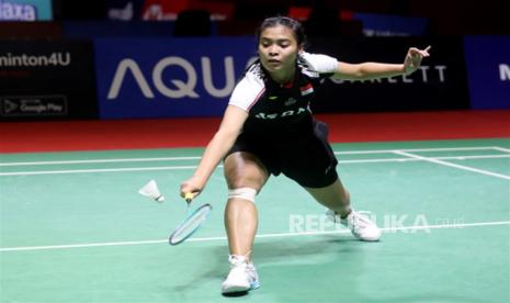 Pebulu tangkis tunggal putri Indonesia, Gregoria Mariska Tunjung.