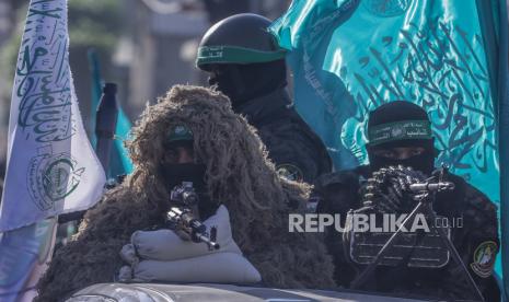 Pejuang brigade Izz ad-Din al-Qassam, sayap militer Hamas,