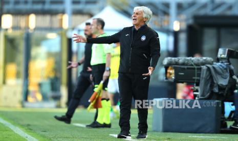 Pelatih Atalanta Gian Piero Gasperini.