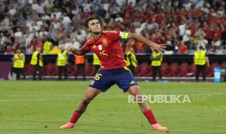 Gelandang Spanyol peraih gelar Pemain Terbaik Euro 2024 Rodri 