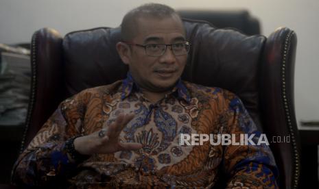 Ketua Komisi Pemilihan Umum (KPU) RI Hasyim Asy'ari. Komisi Pemilihan Umum (KPU) RI menjabarkan rincian anggaran Pemilihan Umum 2024 yang telah diusulkan sebesar Rp 76,656 triliun.