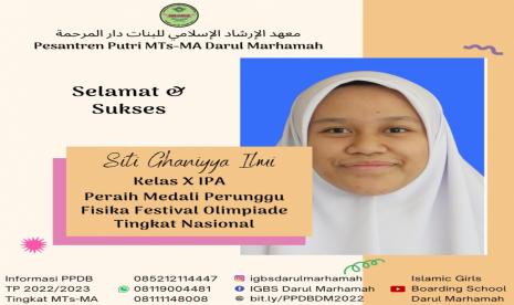 Siswa MA Darul Marhamah Raih Medali Sains Tingkat Nasional