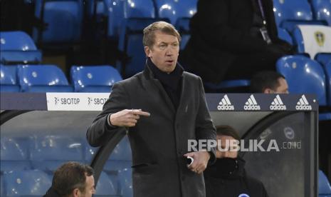  Pelatih kepala Brighton Graham Potter.