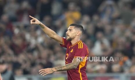 Gelandang sekaligus kapten AS Roma, Lorenzo Pellegrini.