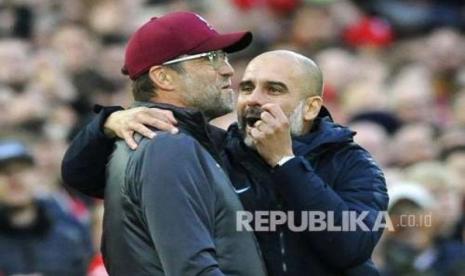 Pep Guardiola dan Jurgen Klopp