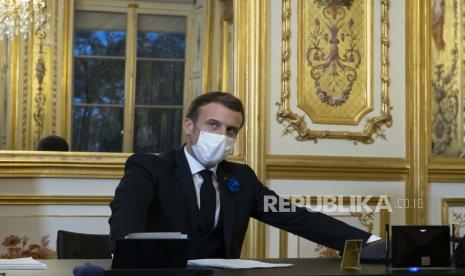 Kabinet Prancis Restui RUU Baru Tangkal Ekstremisme. Presiden Prancis Emmanuel Macron.