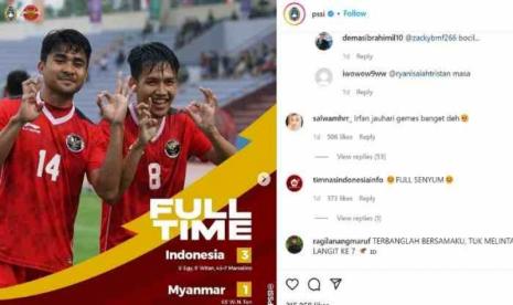 Indonesia vs Myanmar SEA Games 3-1, Skuad Garuda Lolos ke Semifinal