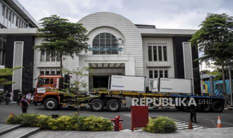 Kantor PT Bio Farma (Persero), Jalan Pasteur, Kota Bandung, Jawa Barat, Senin (6/9). Bio Farma mensosialisasikan bahaya kanker serviks dengan menggelar bincang kesehatan yang mengangkat tema The Silent Killer: Kenali dan Deteksi Kanker Serviks.