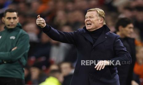 Pelatih timnas Belanda Ronald Koeman. 