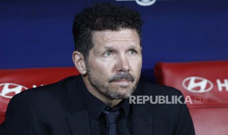 Pelatih kepala Atletico Madrid Pablo Simeone 