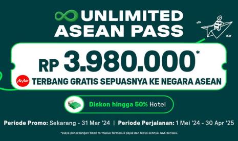 Siap-siap Berburu Promo Pesawat, AirAsia MOVE 'Unlimited Asean Pass' Tebar Tiket Terbang Gratis