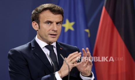 Presiden Prancis Emmanuel Macron. ISIS dilaporan rencanakan pembunuhan Macron saat berada di Lebanon 