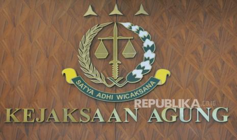 Logo Kejaksaan Agung, Jakarta, Rabu (29/5/2024). Sejumlah akademisi kampus menyoroti kewenangan kejaksaan di dalam Rancangan Undang-Undang Kitab Undang-Undang Hukum Acara Pidana (RUU KUHAP).