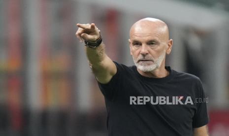 Pelatih AC Milan, Stefano Pioli.