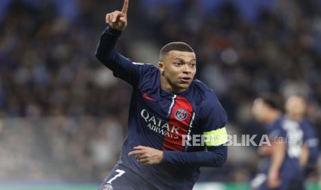 Pemain PSG Kylian Mbappe 